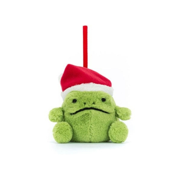 Jellycat Ricky Rain Frog Decoration Ornament Soft and Plush NWT - Picture 4 of 5